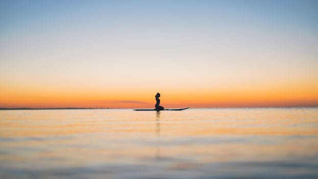 peaceful nature scene for mindfulness